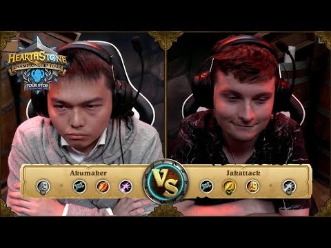 Hearthstone Championship Tour Sydney Stop 2018 | Akumaker vs Jakattack-DAY 1 | HCT Sydney Stop 2018