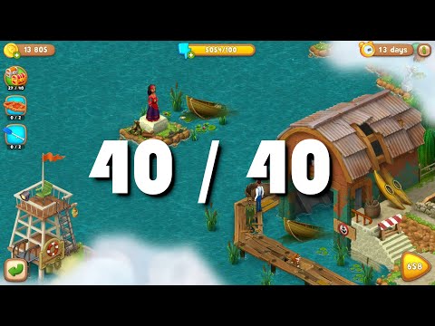 All 40 Chests Founded Walkthrough - Gardenscapes - Another Investigation in the Park - Chapter 2