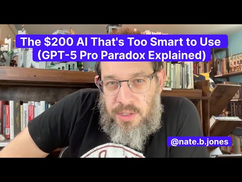 The $200 AI That's Too Smart to Use (GPT-5 Pro Paradox Explained)