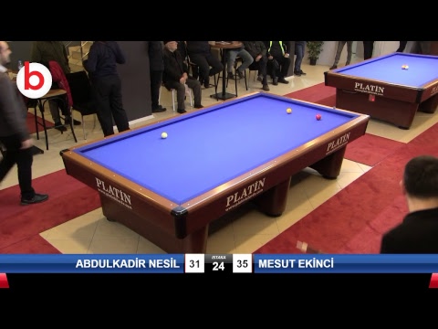 ABDULKADİR NESİL & MESUT EKİNCİ Bilardo Maçı - KARADENİZ ŞAMPİYONASI - FİNAL ETABI-1.TUR