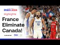 HALF COURT DAGGER France Vs Canada Men S Basketball Quarter Final Paris2024 Olympics