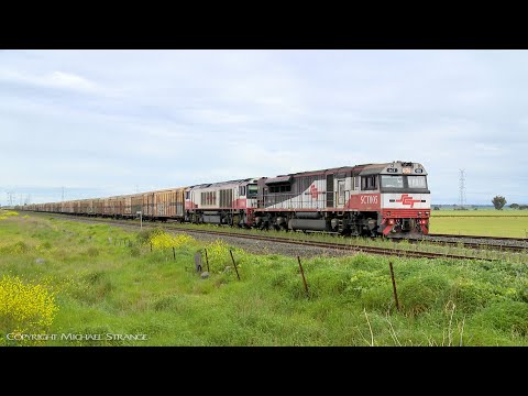 SCT 1PM9 Mixed Freight Train With Boxcars & Containers (16/10/2019) - PoathTV Australian Railways