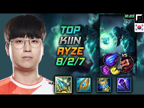 Kiin Top Ryze Build Rod of Ages Phase Rush - Ryze Top vs Graves - LOL KR 12.23