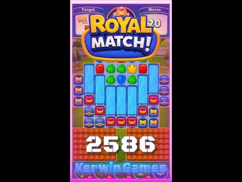 Royal Match Level 2586 - No Boosters Gameplay