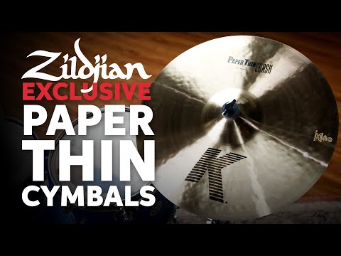 Zildjian K Paper Thin Cymbals Demo: Sweetwater-exclusive Dark, Explosive Sound