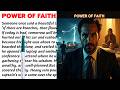 POWER OF FAITH English Story English Padhna Kaise Sikhe