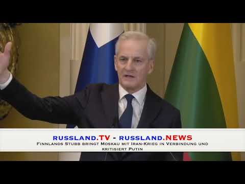 Finnlands Stubb bringt Moskau mit Iran Krieg in Verbindung und kritisiert Putin