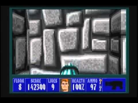 Wolfenstein 3D (100%) Walkthrough (E2M8)