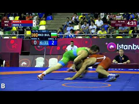 1/8 FS - 79 kg: B. NUISHI (MKD) v. E. ISMAIL (BUL)