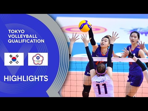 Korea vs. Chinese Taipei - Highlights | AVC Women's Tokyo Volleyball Qualification 2020