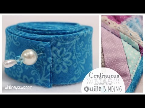 Continuous Bias Binding EASIEST METHOD  How To - Whitney Sews