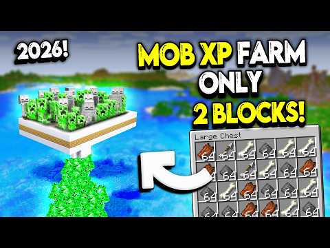 22,000 in 10 Minutes! BEST MOB XP Farm for Minecraft 1.21/26.2+