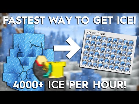 Insane Minecraft Ice Farm! 4000+ Per Hour!