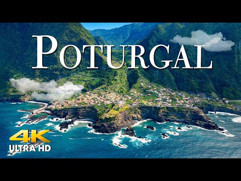 FLYING OVER PORTUGAL (4K UHD) Beautiful Nature Scenery with Relaxing Music | 4K VIDEO ULTRA HD