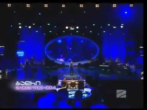 Georgian Idol - Nuka Gvalia - I keep on falling.LIVE