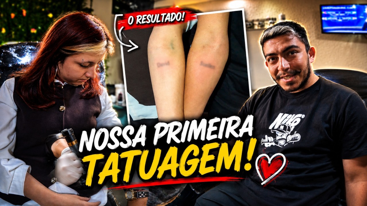 Fomos DESAFIADOS a TATUAR o NOME um do OUTRO