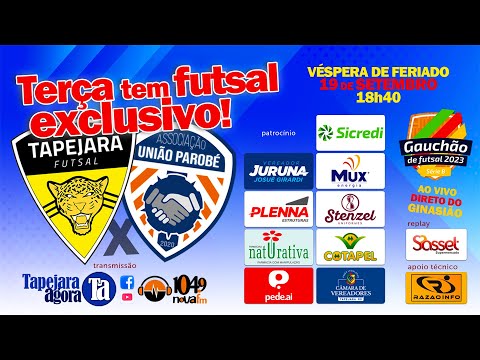 ⚽GAUCHÃO DE FUTSAL 2023 | SÉRIE B⚽- 📆 Terça-feira - 19/09/2023 Direto de Tapejara - RS