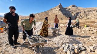 ❤💪Turan’s Exciting Day! Ibrahim and Soghra Bring a Wheelbarrow to Help Build Her