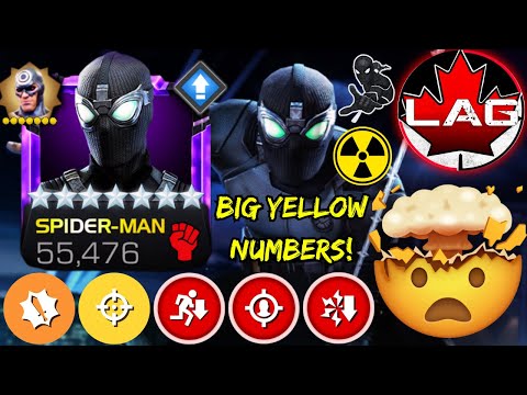 HOLY NUKE! 7🌟Rank 4 Sig 200 Stealth Spider-Man UNREAL Gameplay! Big Yellow Numbers! Saga Chase! MCOC