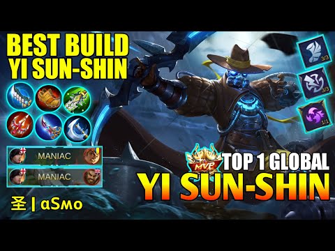 2 MANIAC WITH 25 KILL!!! BEST BUILD YI SUN-SHIN - TOP 1 GLOBAL YI SUN-SHIN BY 圣 | ɑՏʍօ - MLBB