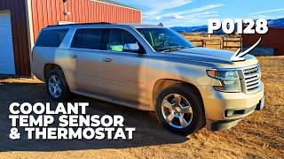 Wonky coolant temperature! How to replace a thermostat and sensor - Error P0128