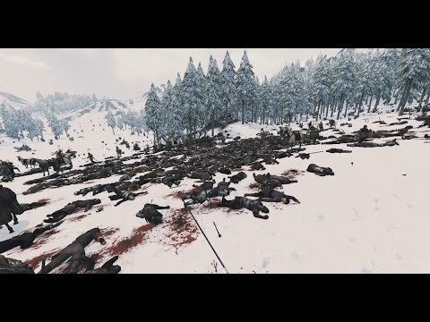 700v700 MAN ARCTIC VALLEY BATTLE Mount & Blade 2 Bannerlord