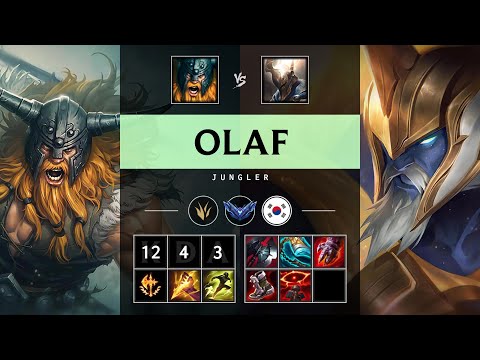 Olaf Jungle vs Pantheon - KR Diamond Patch 25.15