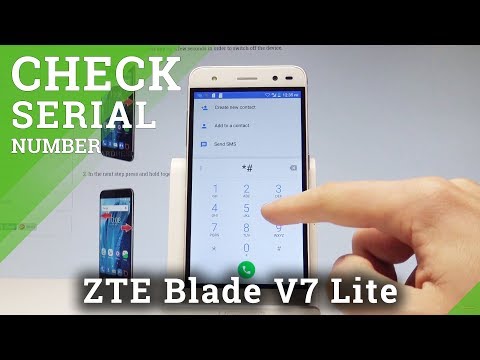 How to Find IMEI Number in ZTE Blade V7 Lite - Check Serial Number |HardReset.Info