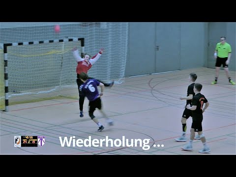 Handball ist cool: Torwart-Dreifachparade von 6 Metern (mA, HaSpo Bayreuth – SpVgg Altenerding)