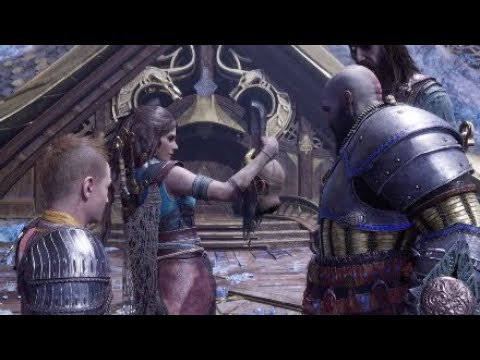God of War Ragnarok: The expressions of Freya on baby sitting Mimir are priceless…