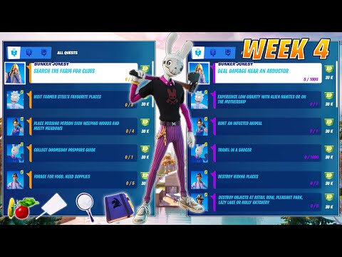 Fortnite All *LEAKED* Week 4 Legendary & Epic Quests(Challenges) Guide - Chapter 2 Season 7