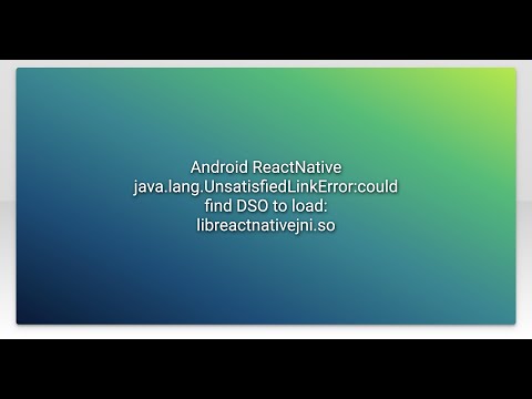 Android Reactnative Java Lang Unsatisfiedlinkerrorcould Find Dso To Load Libreactnativejni So