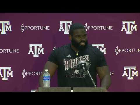 Texas A&M DT Albert Regis previews game at South Carolina