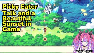 Picky Eater Talk and a Beautiful Sunset in Game | Kikirara Vivi