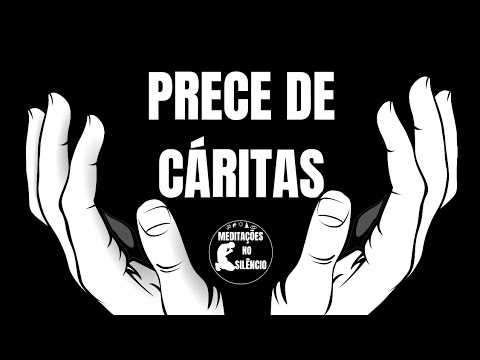 Prece de CÁRITAS 1 hora de oração em tela escura