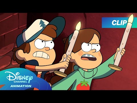 The Pine Twins vs. Grunkle Stan's Cursed Wax Figures! 😨🕯️ | Gravity Falls |@disneychannelanimation