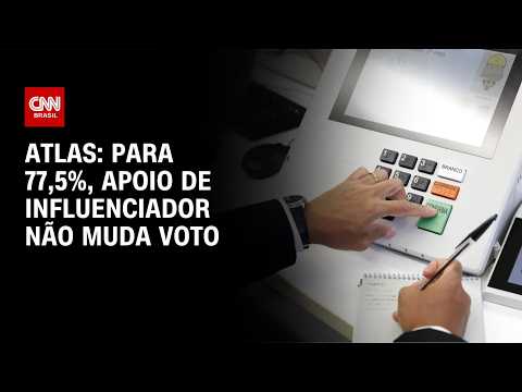 Atlas/Bloomberg: para 77,5%, opinião de influenciadores não muda voto | CNN NOVO DIA