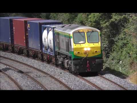 Irish Rail 201 Class Loco 215 on the IWT Liner passing Memorial Road 13/7/19