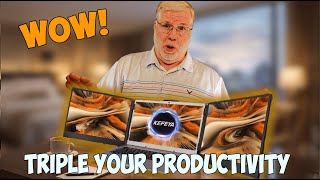 KEFEYA Triple Monitor for Laptop: Productivity Game Changer!