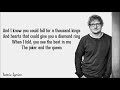 The Joker And The Queen - Ed Sheeran (Lyrics)