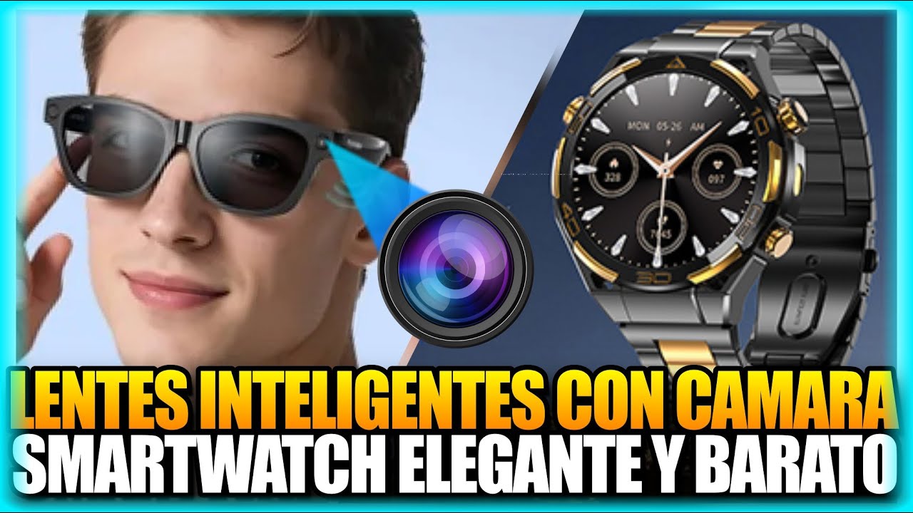 Probando los LENTES INTELIGENTES con CAMARA e IA - Blackview BV100 + Smartwach W90 Pro