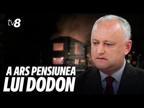 A ars pensiunea lui Dodon. Casa de vacanță din Sadova, de 200 metri pătrați, a fost făcută scrum