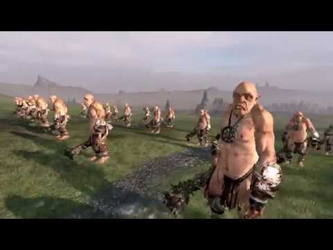 GIANTS vs DRAGON OGRE SHAGGOTHS - Total War Warhammer