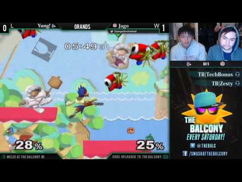 Melee @ the Balcony 81 - Grands ft. Jago (Ice Climbers) VS Yung! (Falco)