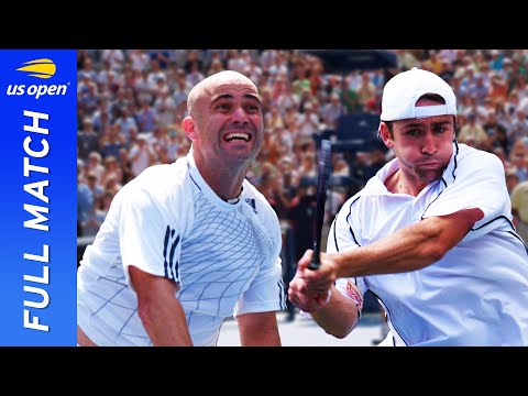 Andre Agassi's last career match! | vs Benjamin Becker | US Open 2006 Round 3
