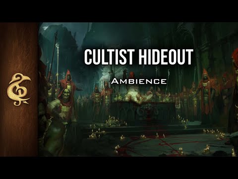 Cultist Hideout | Evil Ritual ASMR Ambience | 1 Hour