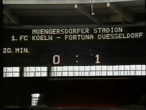 1986 1. FC Köln - Fortuna Düsseldorf 1:3 | Tore: Günter Thiele, Holger Fach, Andreas Keim