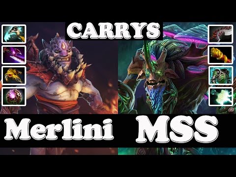 Dota 2 - Merlini Plays LION CARRY And MSS Plays TREANT PROTECTOR CARRY - Ranked Match Gameplay!