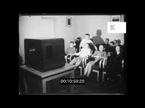 Communist Youth Centre, Poland in 1960, USSR, HD from 16mm
