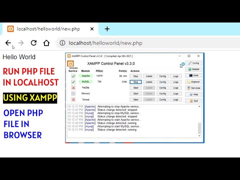 Php First Program Localhost Php Xampp Php Shorts Php